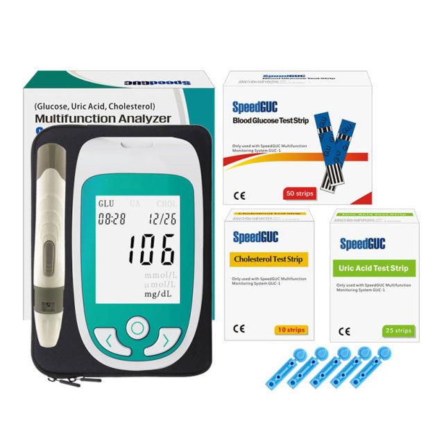 3 In 1 Multifunctional Health Monitor: Cholesterol, Glucose & Uric Acid-Gailik