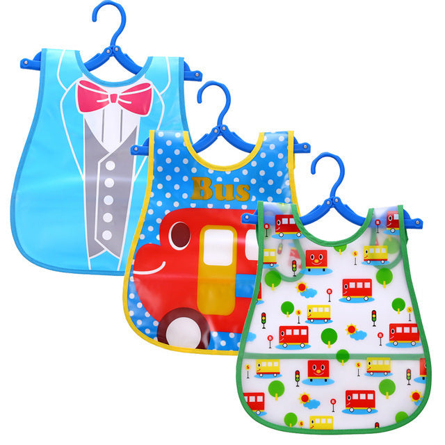 3-Piece Baby Sleeveless Waterproof Bibs-Gailik