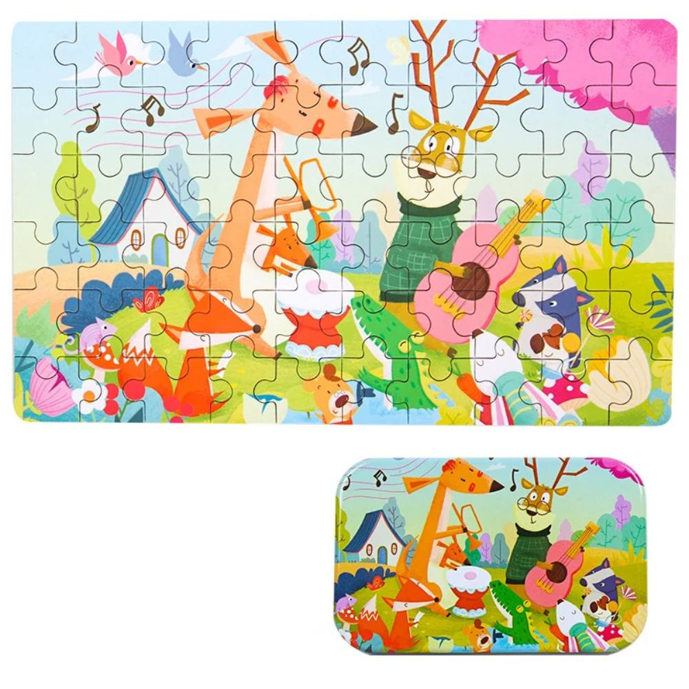 60 Pieces Children Wooden Puzzle Toy-Gailik