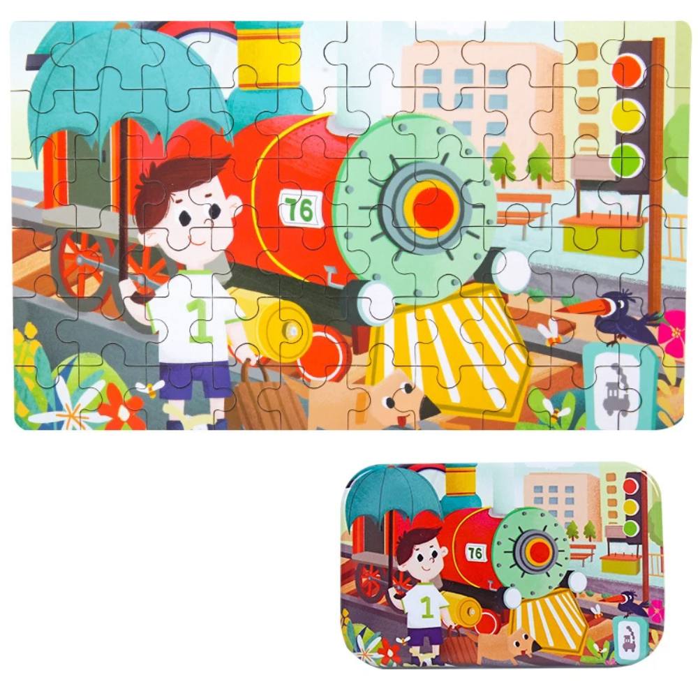 60 Pieces Children Wooden Puzzle Toy-Gailik