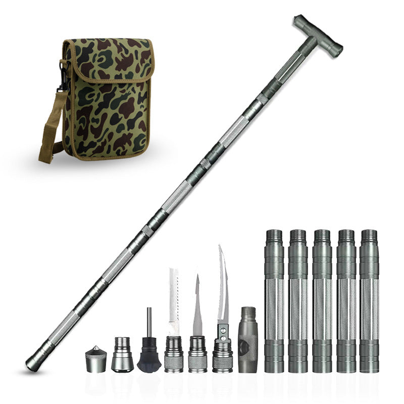 The Multifunctional Survival Hiking Pole - Grey-Gailik