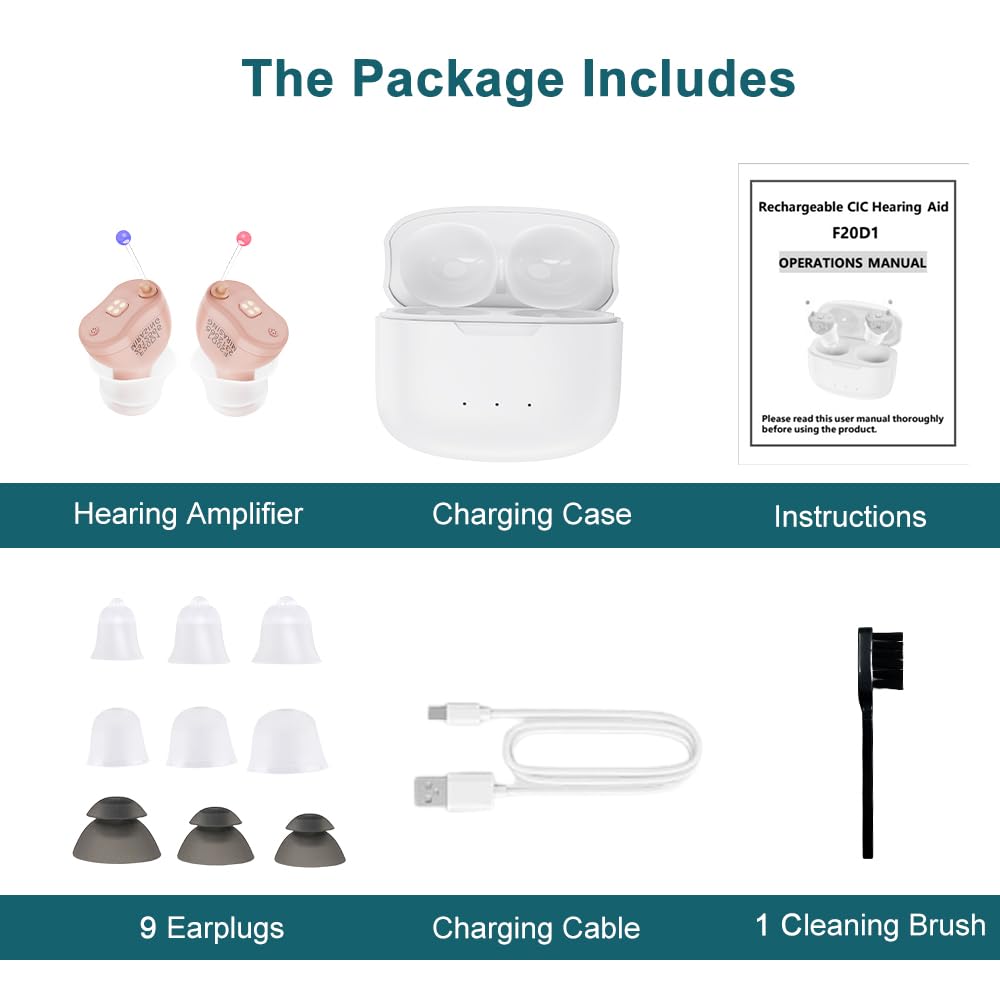 Advanced 16-Channel Digital Hearing Aids: Rechargeable and Invisible-Gailik