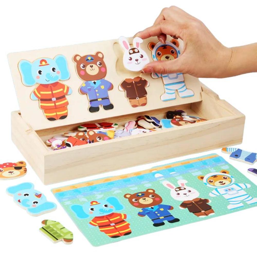 Animal Wooden Dress Up Toy-Gailik