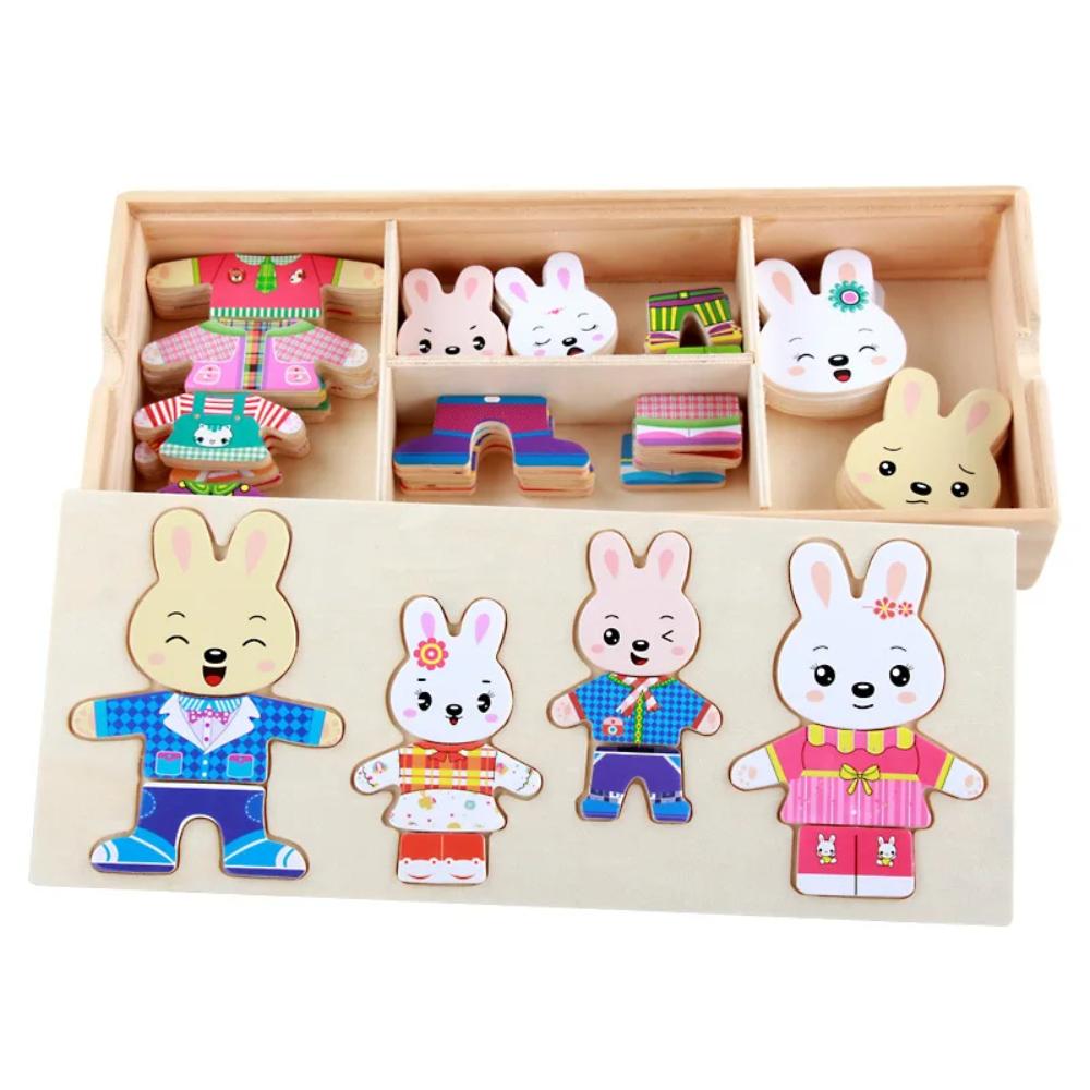 Animal Wooden Dress Up Toy-Gailik