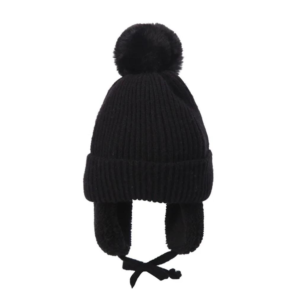 Baby Big Pompom Beanie with Earflap-Gailik