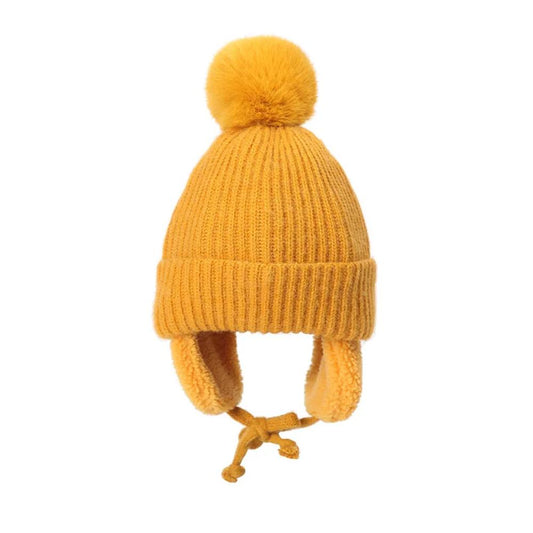 Baby Big Pompom Beanie with Earflap-Gailik