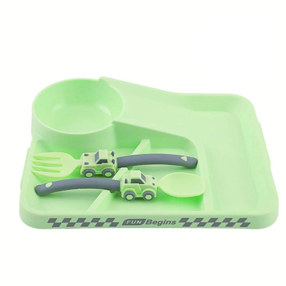 Baby Car Design Feeding Set-Spoon Fork Racing Tableware-Gailik