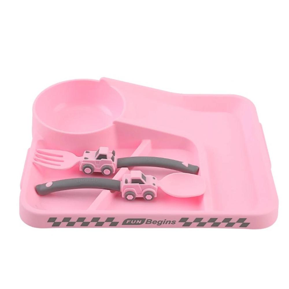 Baby Car Design Feeding Set-Spoon Fork Racing Tableware-Gailik