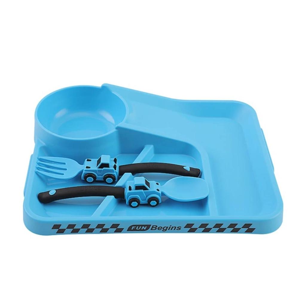 Baby Car Design Feeding Set-Spoon Fork Racing Tableware-Gailik