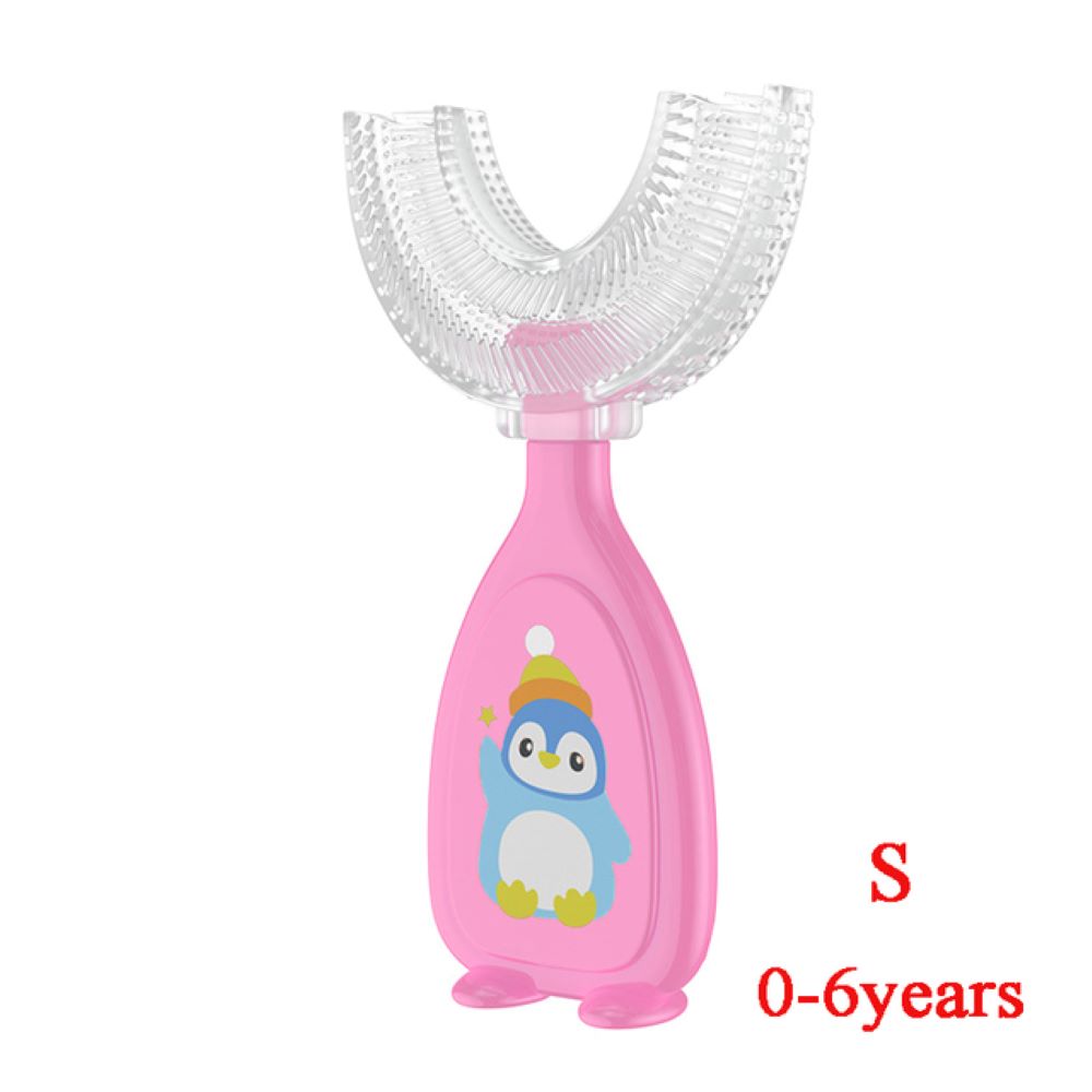 Baby Cartoon Mouth Brush-U-Shaped Toothbrush-Gailik