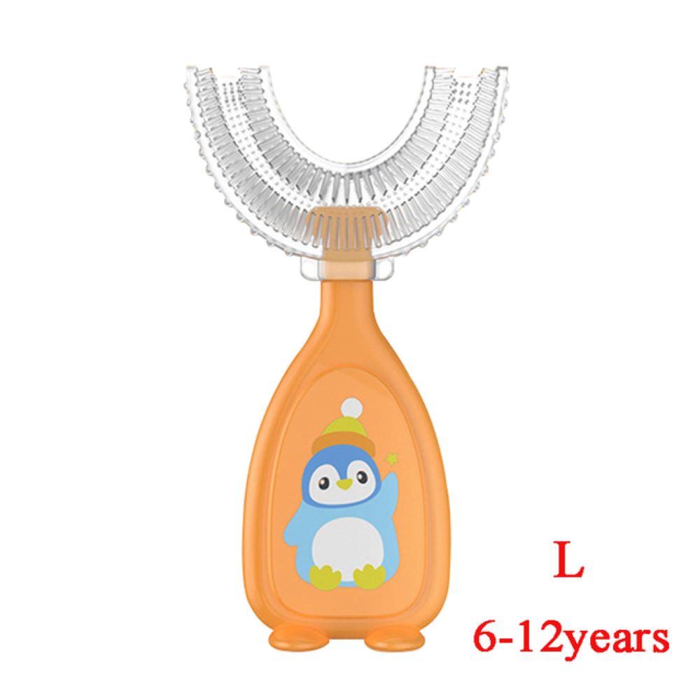 Baby Cartoon Mouth Brush-U-Shaped Toothbrush-Gailik