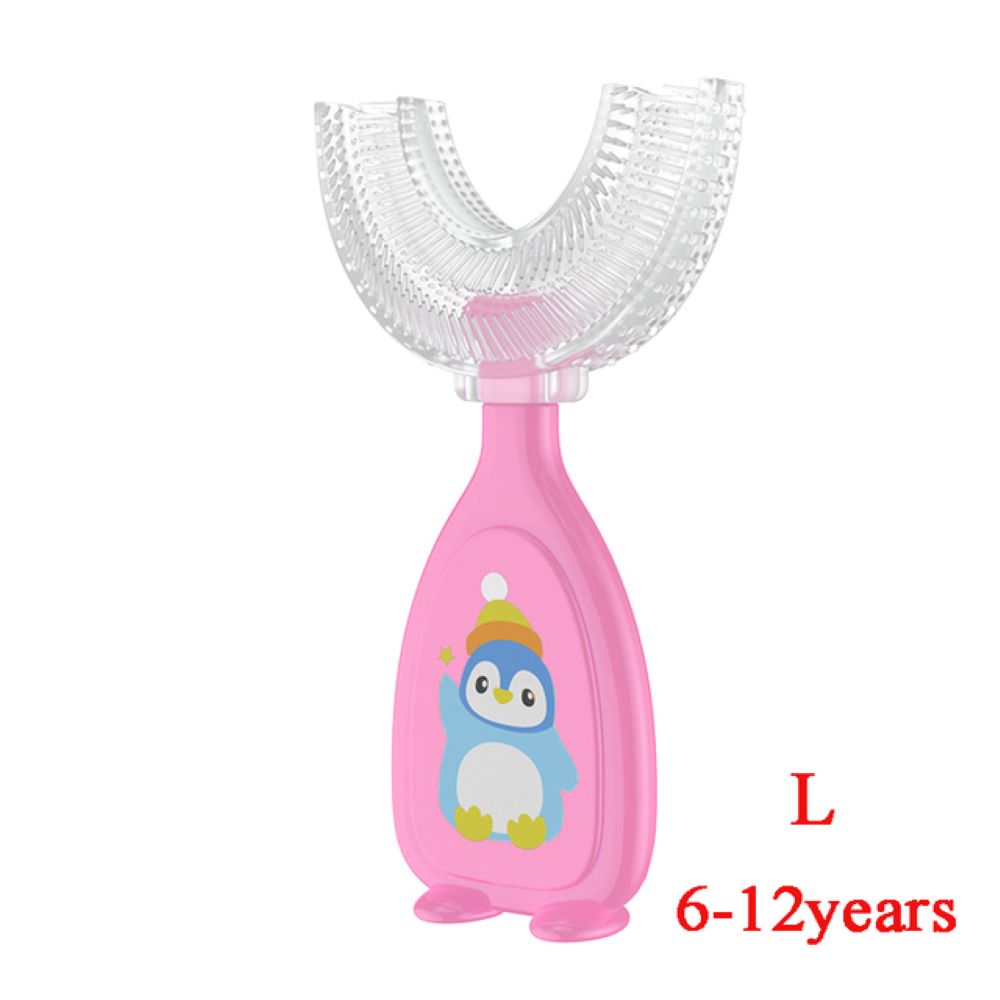 Baby Cartoon Mouth Brush-U-Shaped Toothbrush-Gailik