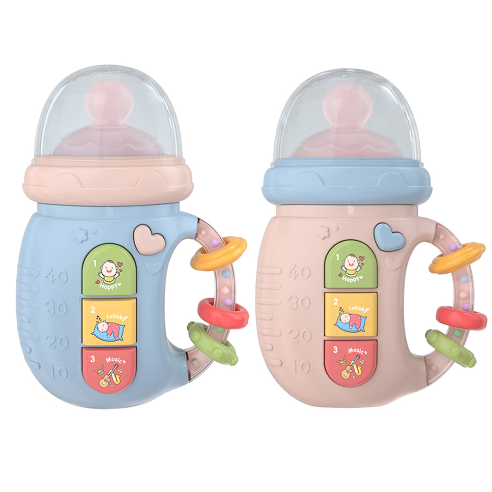 Baby Electric Musical Luminous Feeding Bottle Soft Pacifier Teether-Gailik