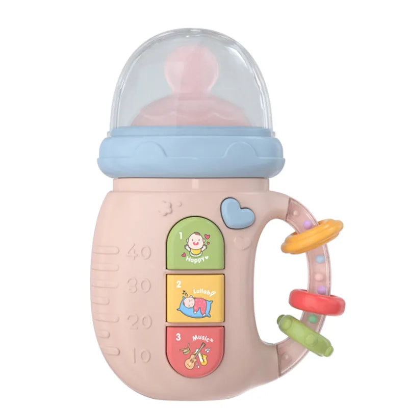 Baby Electric Musical Luminous Feeding Bottle Soft Pacifier Teether-Gailik