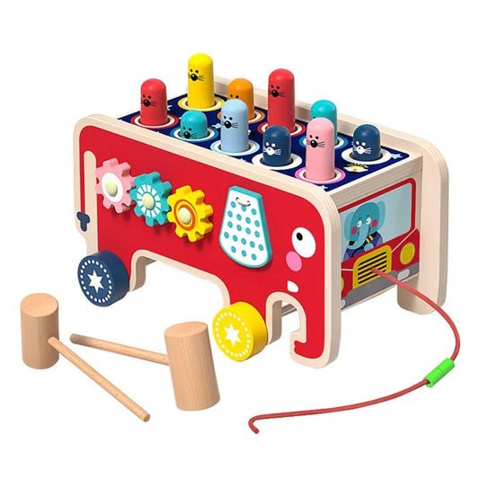 Baby Whack-A-Mole Montessori Wooden Toy-Gailik