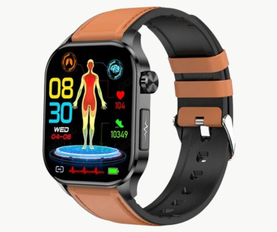 Suga Pro Smartwatch | Non-invasive Glucose Monitor - Leather Brown-Gailik