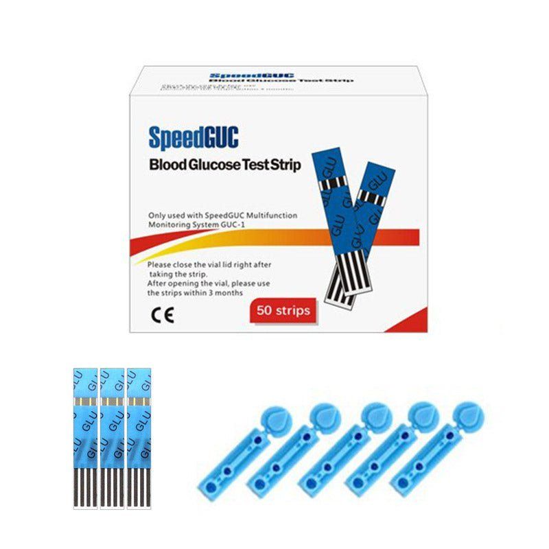 Blood Test Strips ( Cholesterol / Glucose / Acid Uric ) + Lancets-Gailik