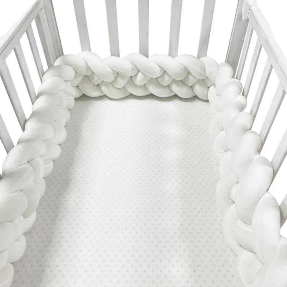 Braided Cot Bumper Baby Crib Protector-Gailik