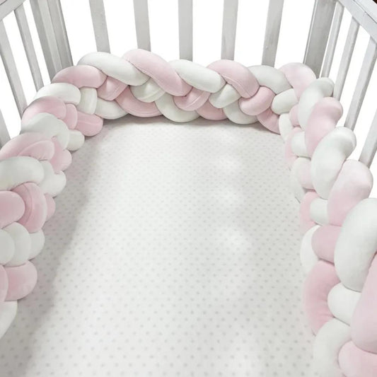 Braided Cot Bumper Baby Crib Protector-Gailik