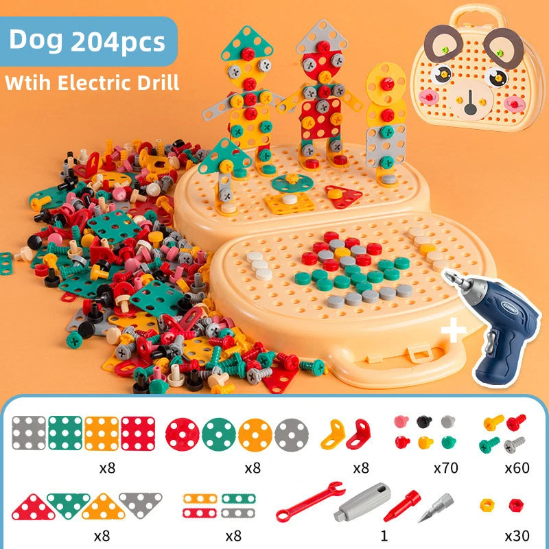 Children's Electric Drill Assembly Puzzle Toy-Gailik