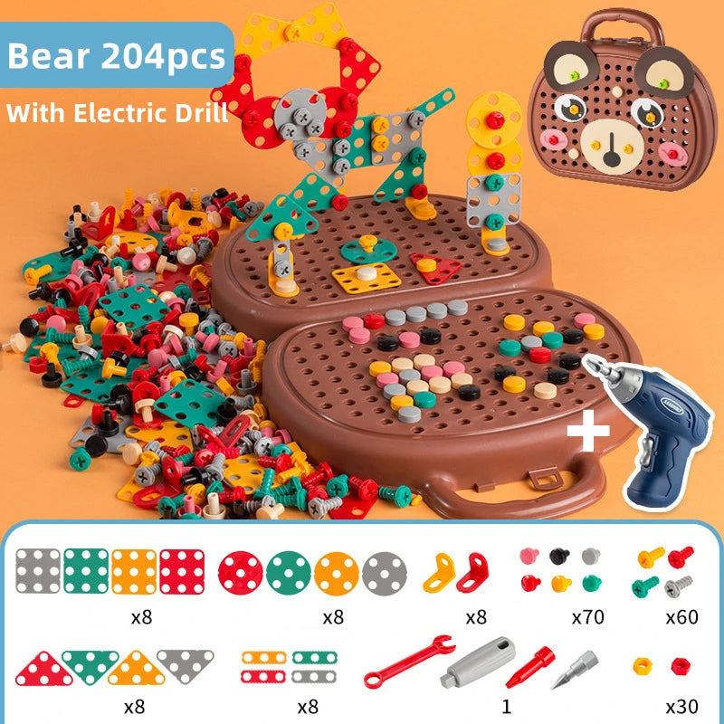 Children's Electric Drill Assembly Puzzle Toy-Gailik