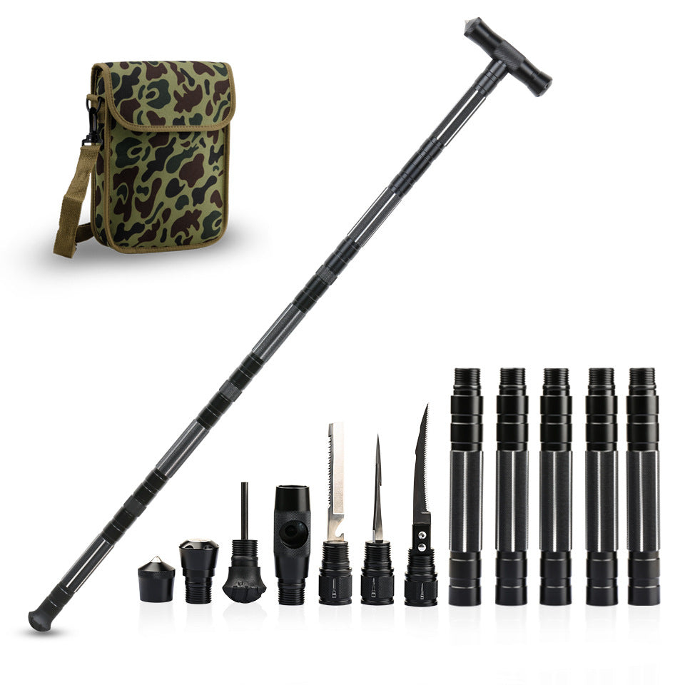 The Multifunctional Survival Hiking Pole - Grey-Gailik