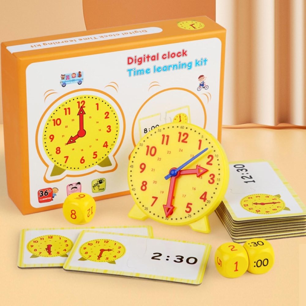 Educational Time Teaching Set with Interactive Clock-Gailik