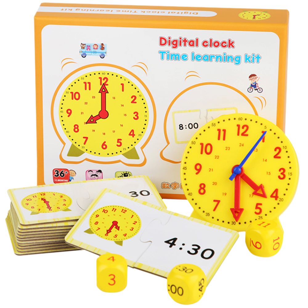 Educational Time Teaching Set with Interactive Clock-Gailik