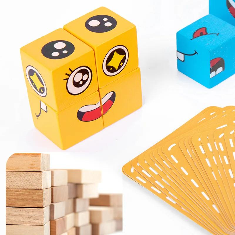 Face Changing Building Blocks Board Game-Gailik