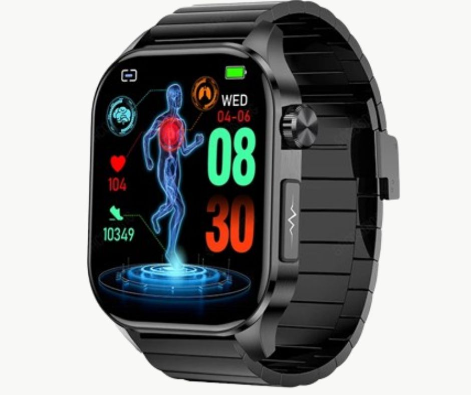 Suga Pro Smartwatch | Non-invasive Glucose Monitor - Black Steel Belt V-Gailik