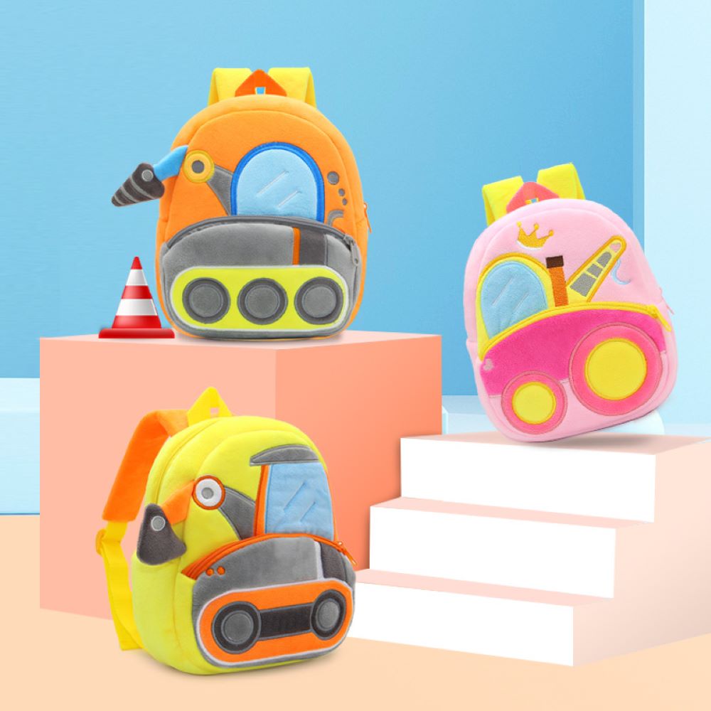 Kids Cute Engineering Car Backpack-Gailik