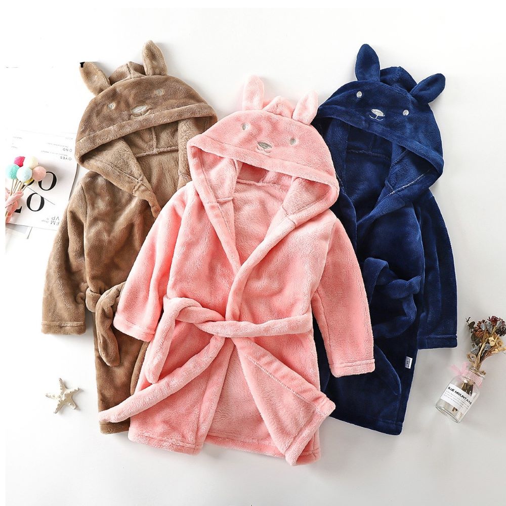 Kids Rabbit Hooded Bathrobe-Gailik