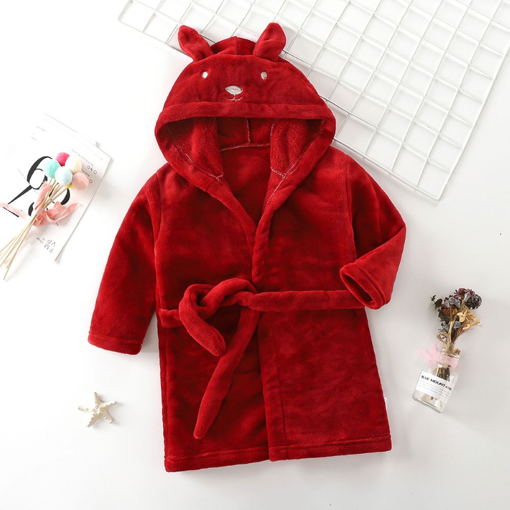 Kids Rabbit Hooded Bathrobe-Gailik