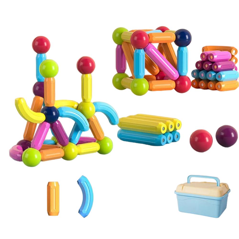 Magnetic Building Sticks Toy for Kids-Construction Montessori Toy-Gailik