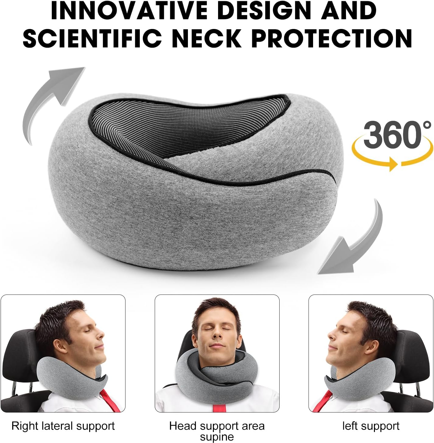 Memory Foam Neck Travel Pillow-Gailik