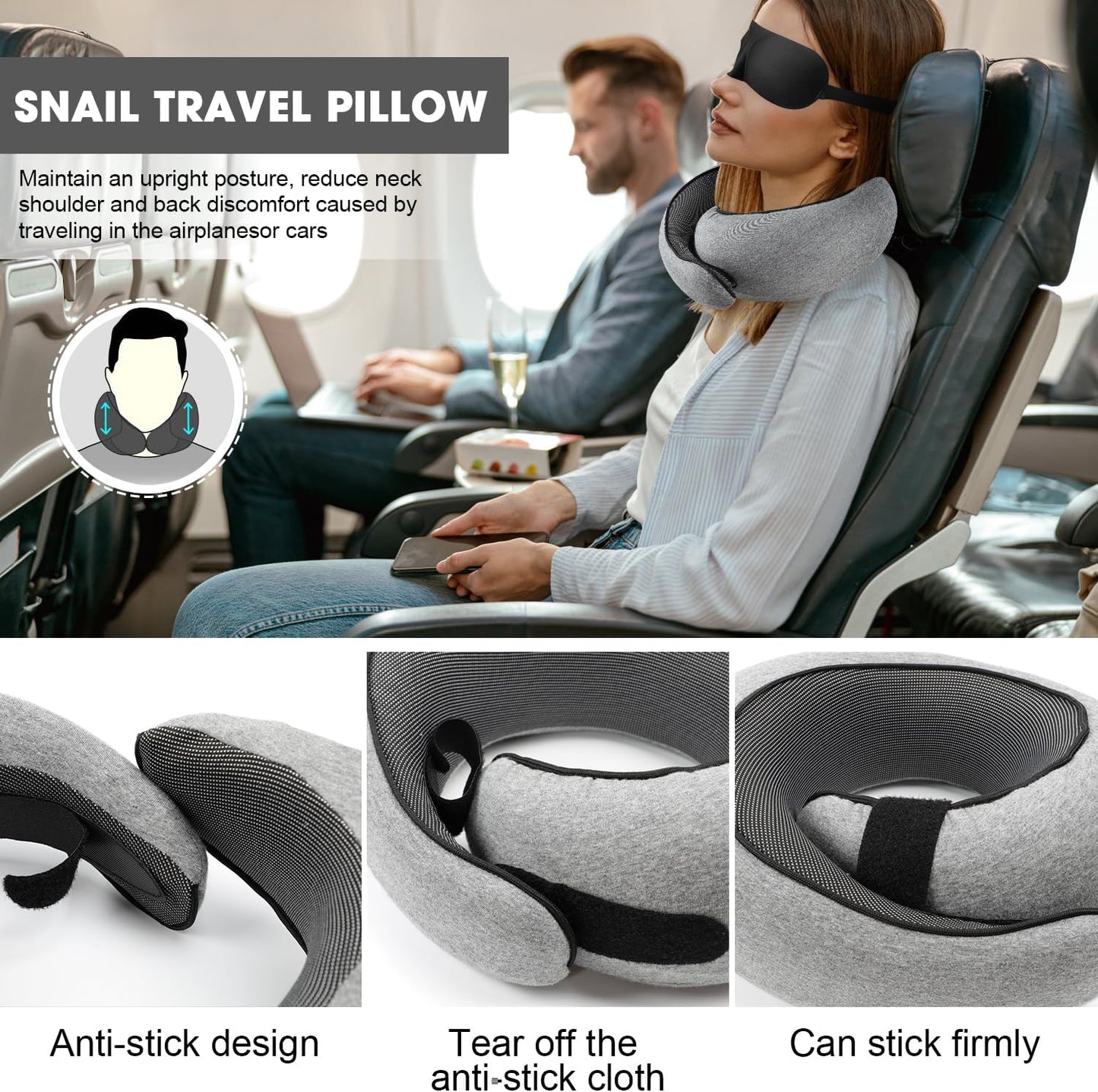 Memory Foam Neck Travel Pillow-Gailik