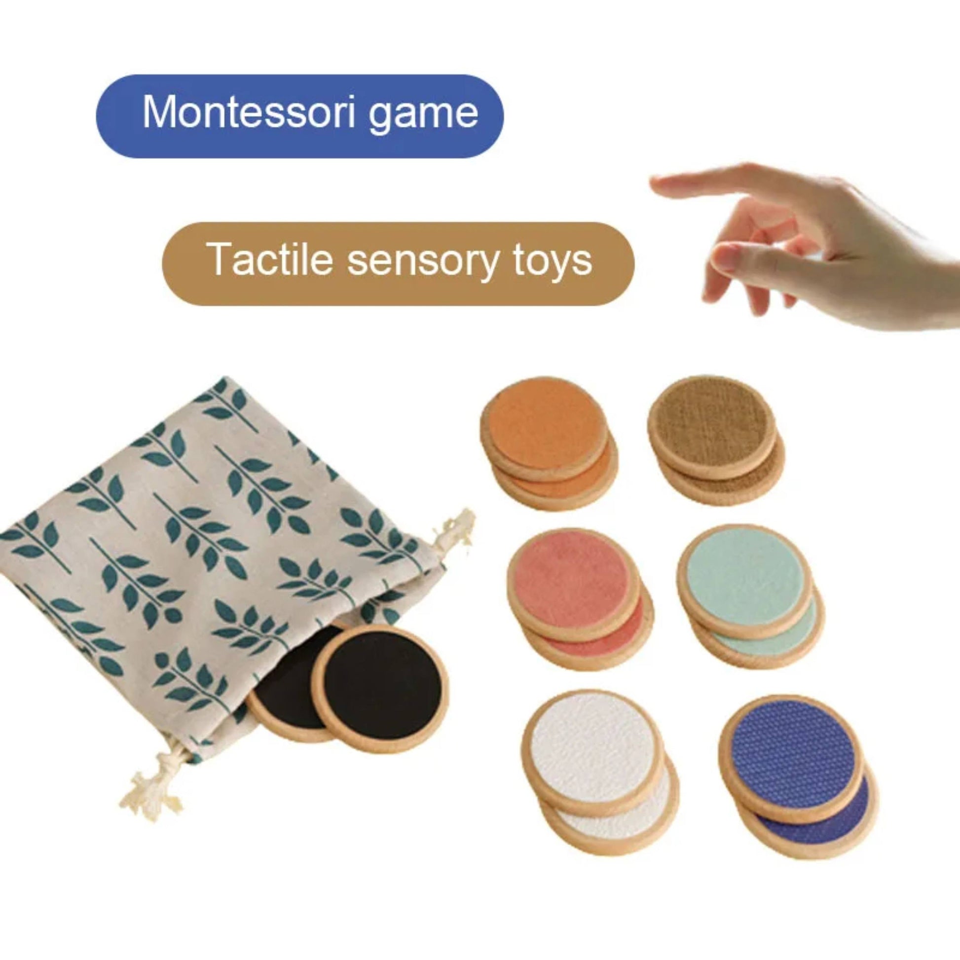 Montessori Tactile Board Sensory Baby's Toy-Gailik