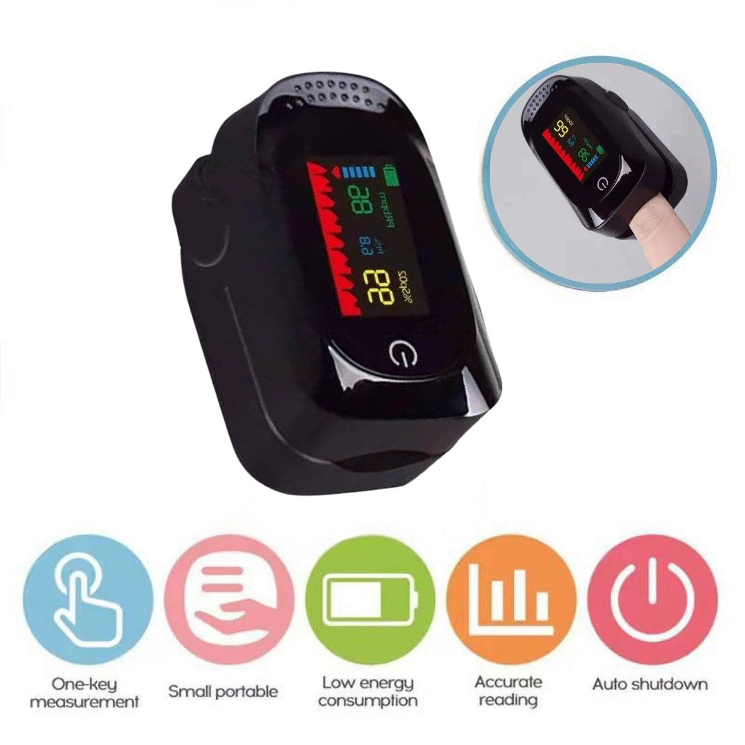 New High-Precision Non-Invasive Blood Glucose Meter - Black (TFT Screen)-Gailik