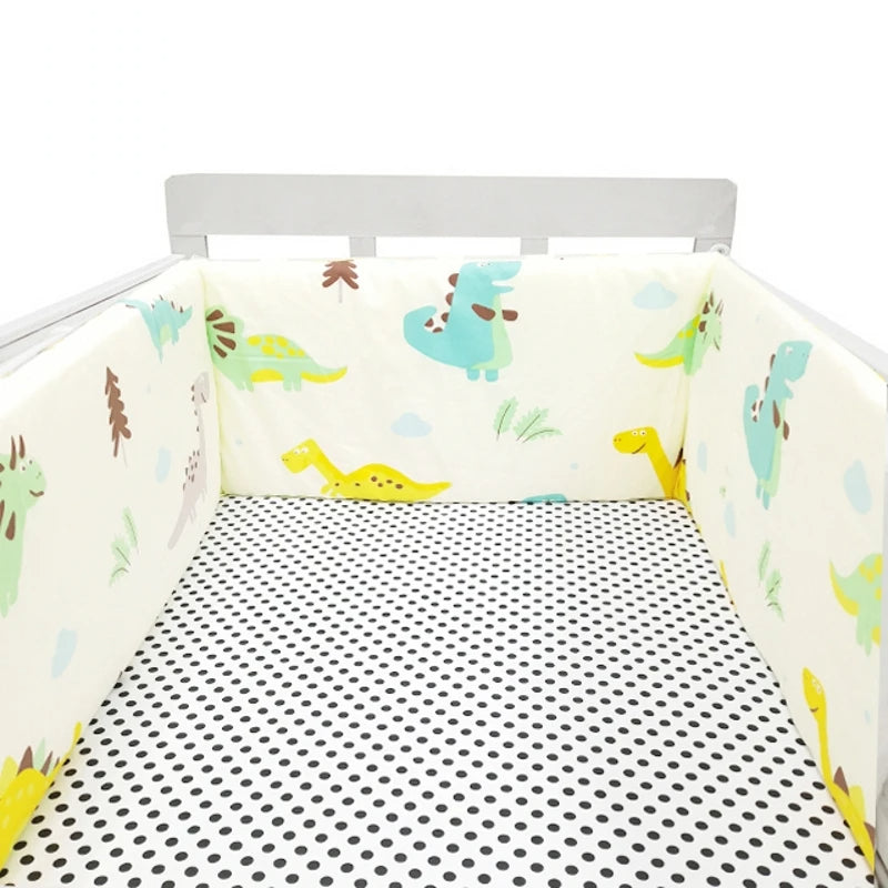 Printed Cotton Baby Cot Bumper for Bed Protection Accessories-Gailik