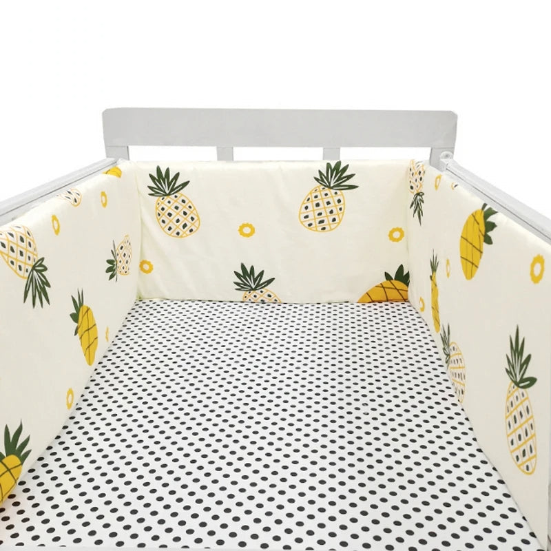 Printed Cotton Baby Cot Bumper for Bed Protection Accessories-Gailik