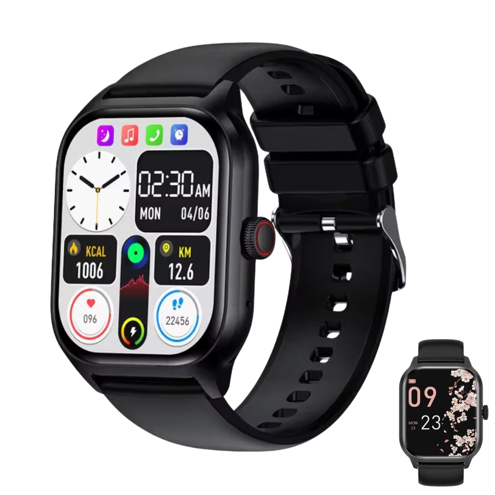 Blood Monitoring Smartwatch - Non-Invasive Blood levels Testing - Black-Gailik