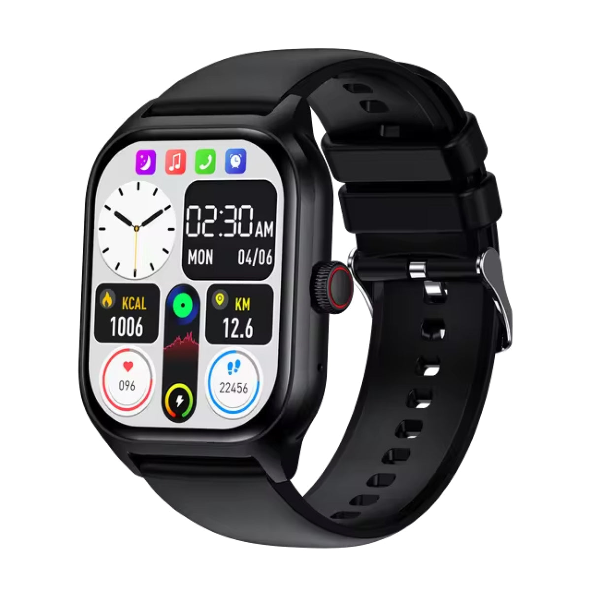 Blood Monitoring Smartwatch - Non-Invasive Blood levels Testing - Black-Gailik