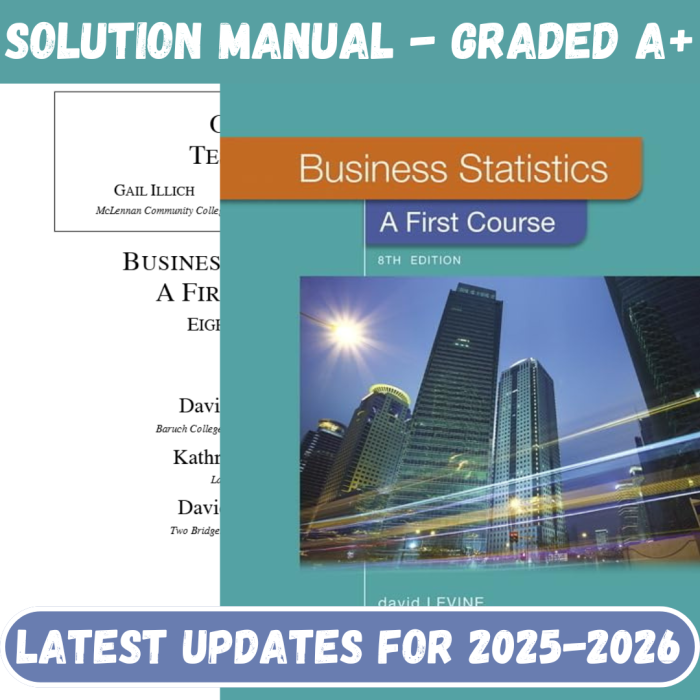 Solution Manual For Business Statistics: A First Course 8th Edition By Levine-Pass Test Bank