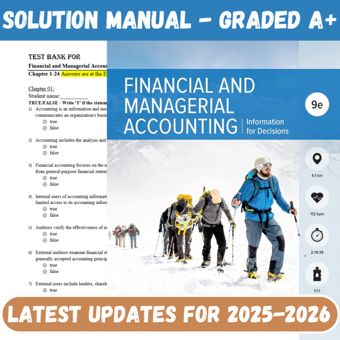 Solution Manual For Financial and Managerial Accounting 9th Edition By John J. Wild-Pass Test Bank