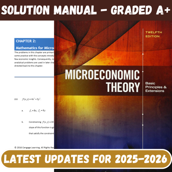 Solution Manual For Microeconomic Theory Basic Principles and Extensions 12th Edition By Nicholson-Pass Test Bank