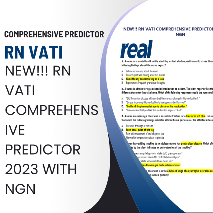 New!!! Rn Vati Comprehensive Predictor 2023 With Ngn-Pass Test Bank
