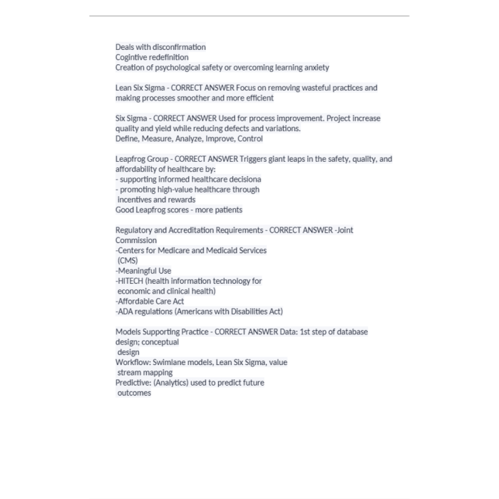 Nursing Informatics Certification Exam, ANCC Informatics, ANCC Nursing Informatics Certification Review 629 Questions with Answers-Pass Test Bank