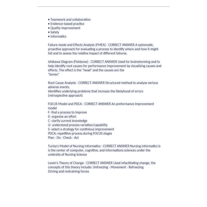 Nursing Informatics Certification Exam, ANCC Informatics, ANCC Nursing Informatics Certification Review 629 Questions with Answers-Pass Test Bank