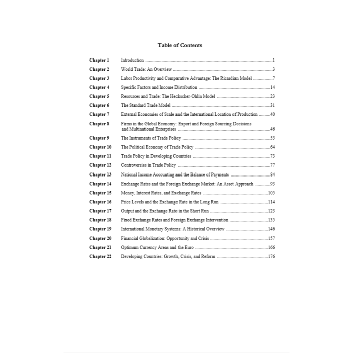 Solution Manual For International Economics Theory and Policy 12th Edition By Krugman PassTestBank 3