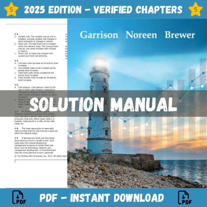 Solution Manual – Managerial Accounting 17th Edition (Garrison, 2020)-Pass Test Bank